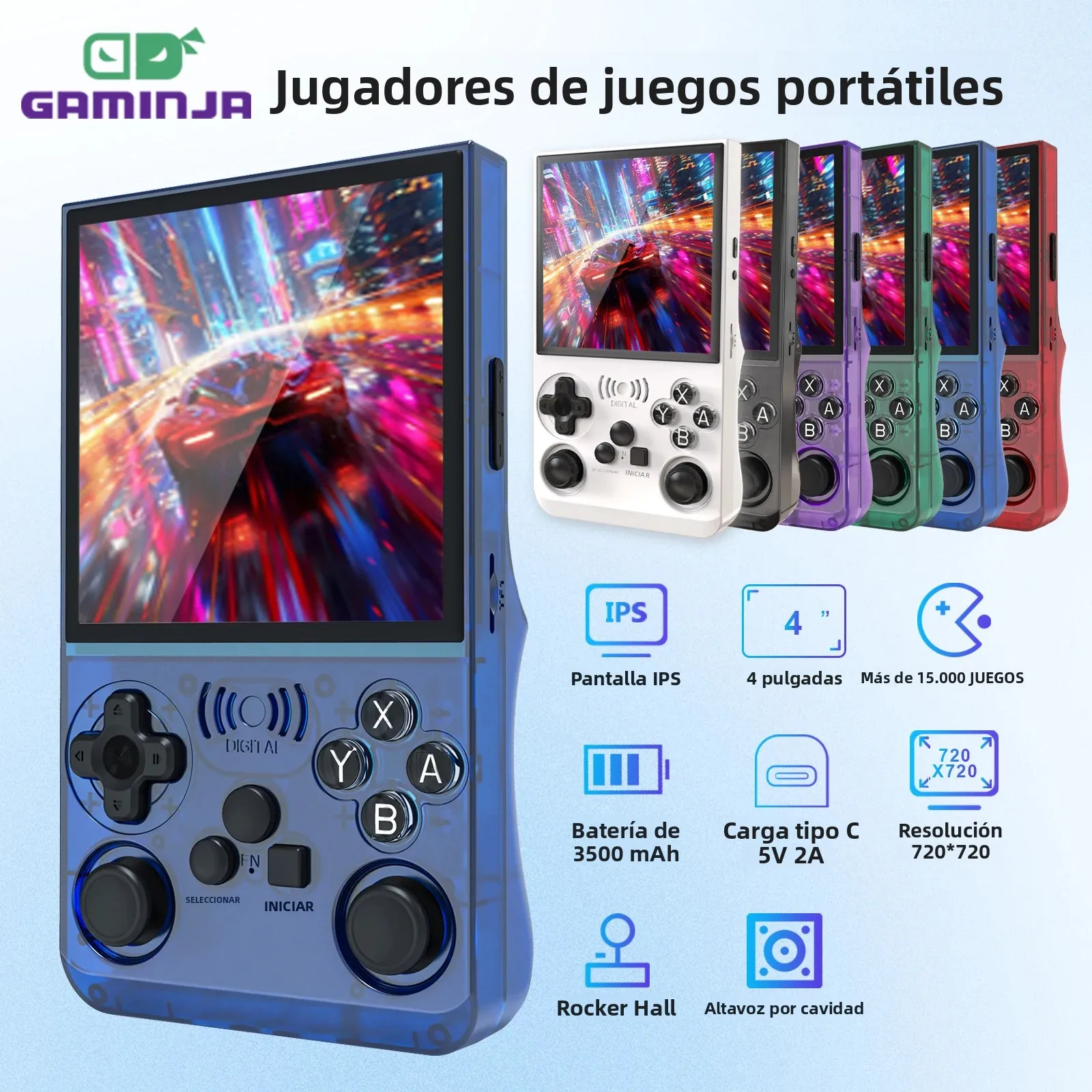 Consola Retro Portátil – 15.000+ Juegos Clásicos en tu Bolsillo